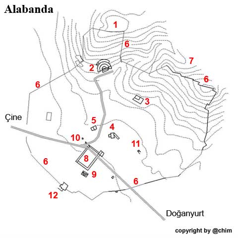Alabanda, antike Stadt in der Provinz Aydın